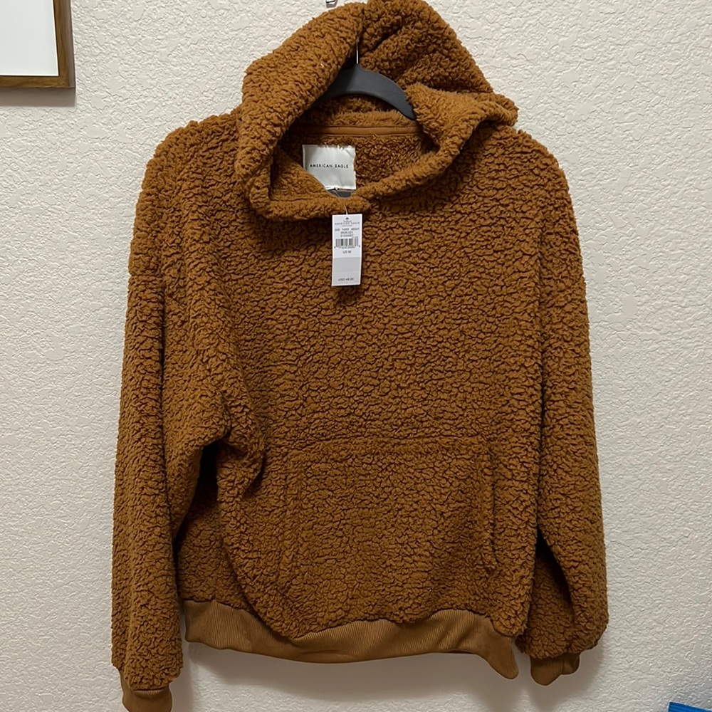 American Eagle Sherpa pullover NWT size M